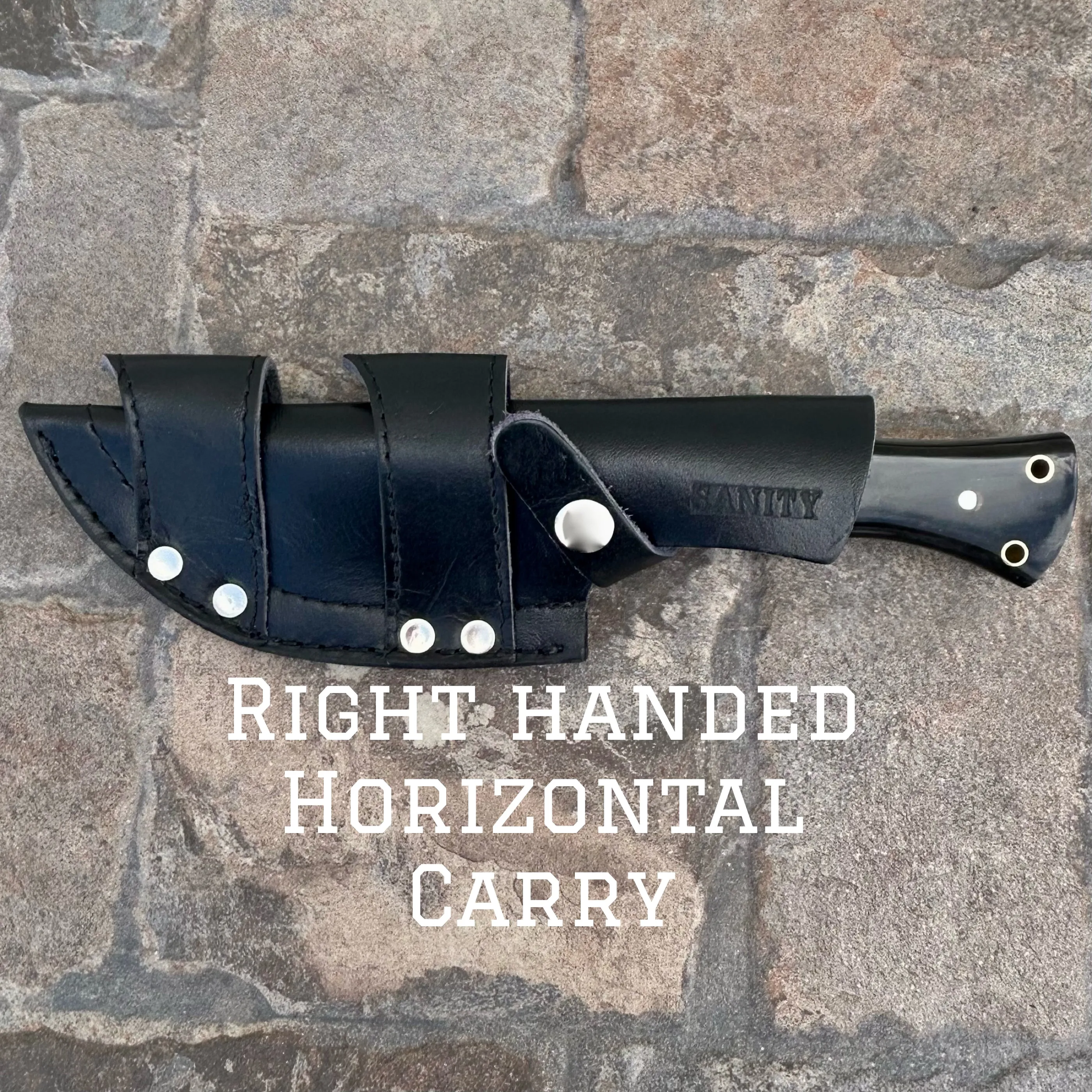 10” Rough Rider Series - Dilligaf - Buffalo Horn - D2 Steel - Horizontal & Vertical Carry - CUS31