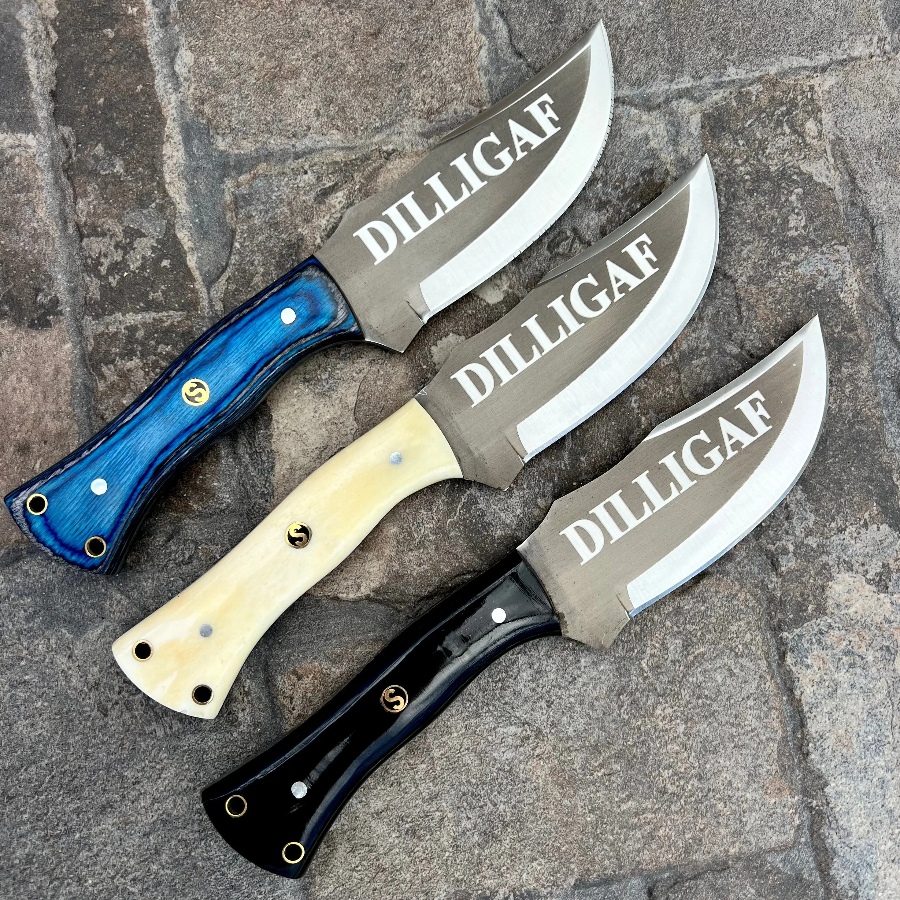 10” Rough Rider Series - Dilligaf - Buffalo Horn - D2 Steel - Horizontal & Vertical Carry - CUS31