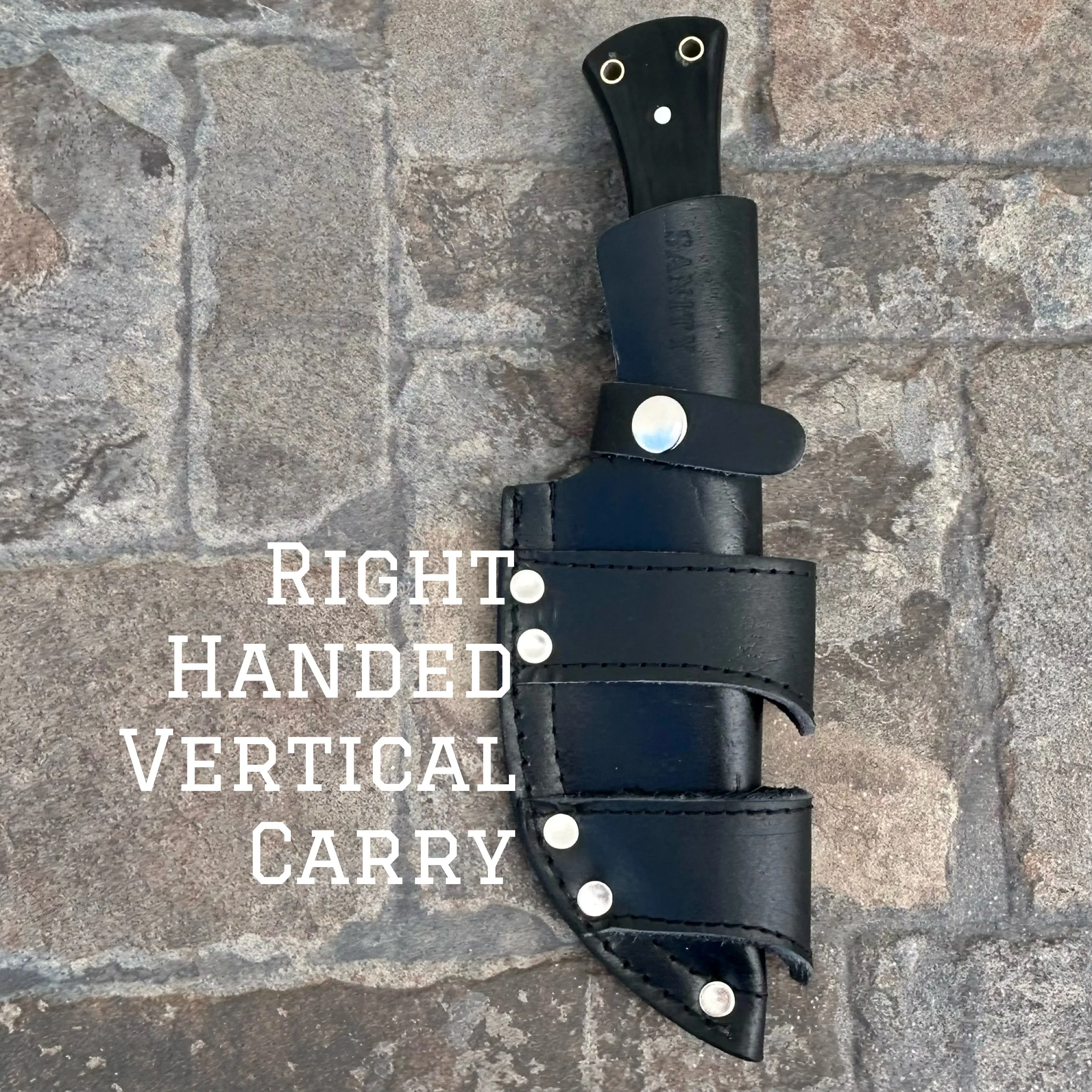 10” Rough Rider Series - Dilligaf - Buffalo Horn - D2 Steel - Horizontal & Vertical Carry - CUS31