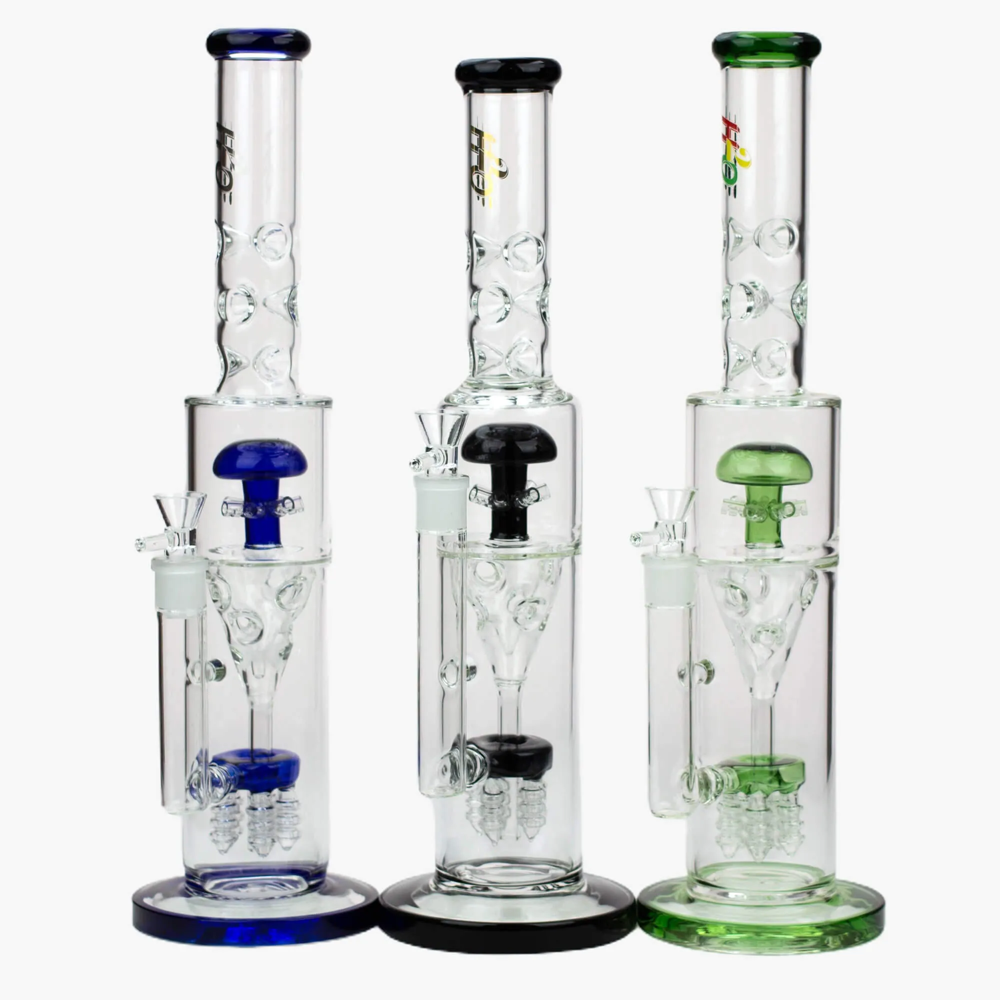 17" H2O Funnel Glass Percolator Bong