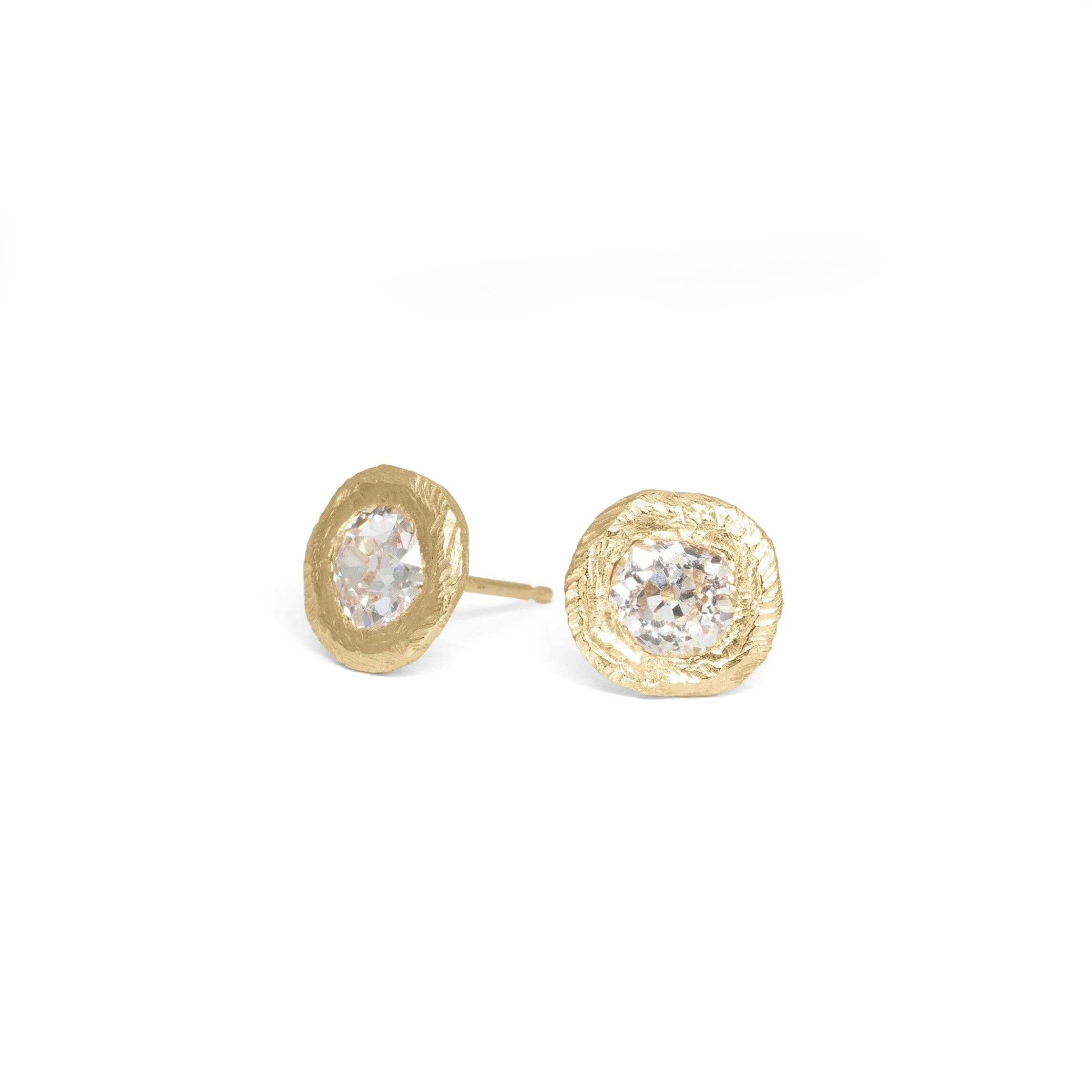 18K Smith Martini Diamond Stud Earrings