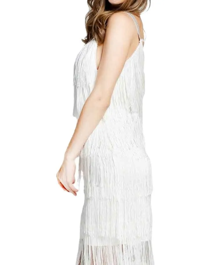 1920s Inspired Flapper Midi Dress