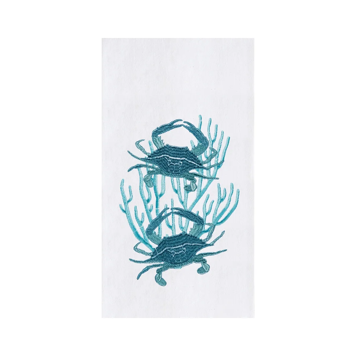 2 Blue Crabs Kitchen Towel