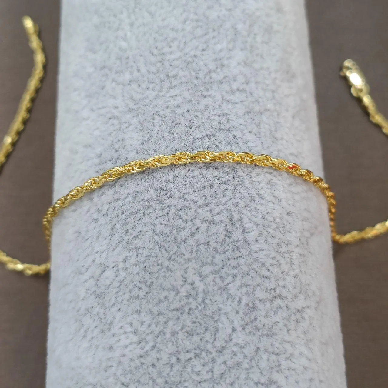 22k / 916 Gold Solid Rope Anklet