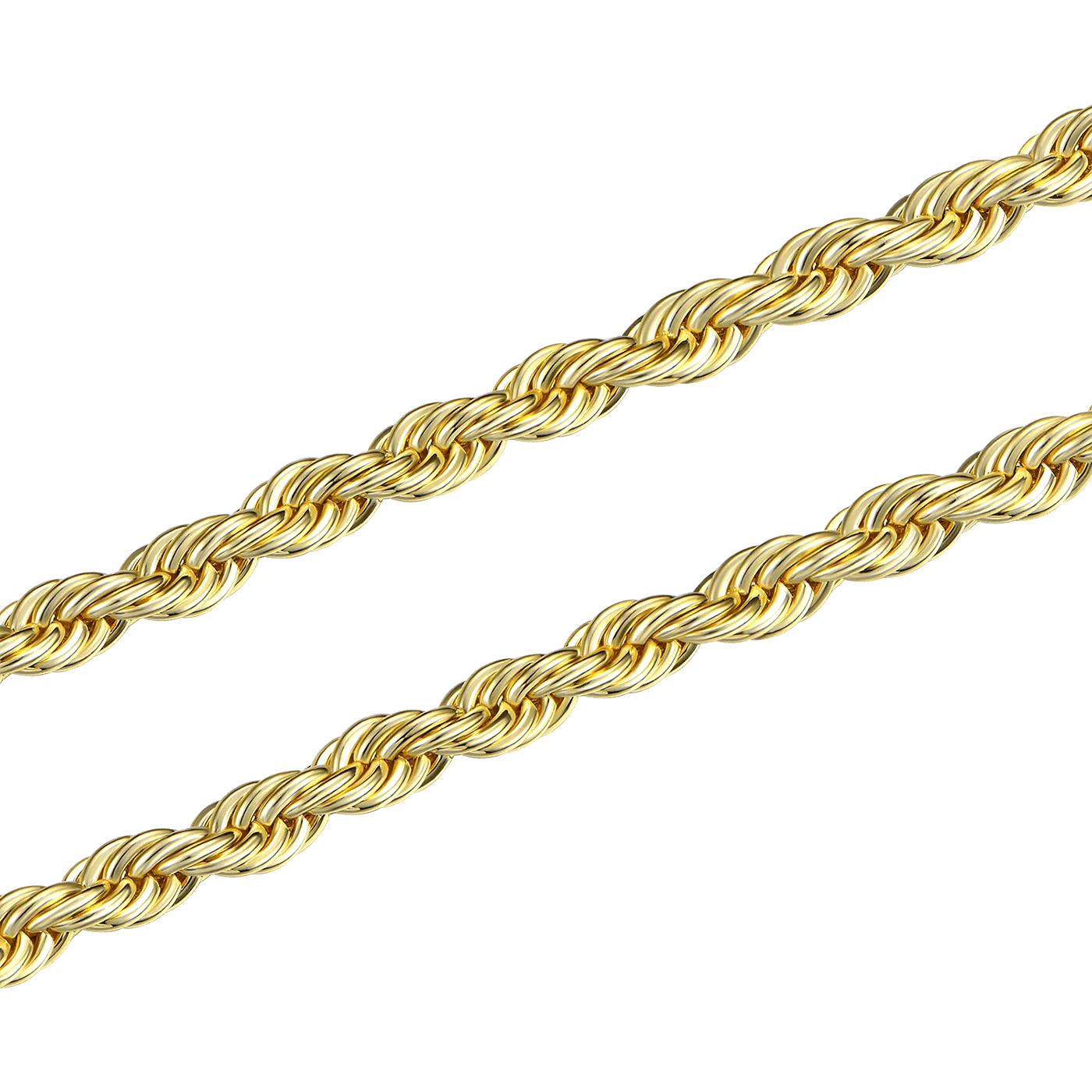 4.5mm Yellow Gold Rope Chain