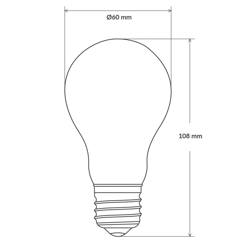 4W Quad Loop GLS LED Bulb E27 in Extra Warm