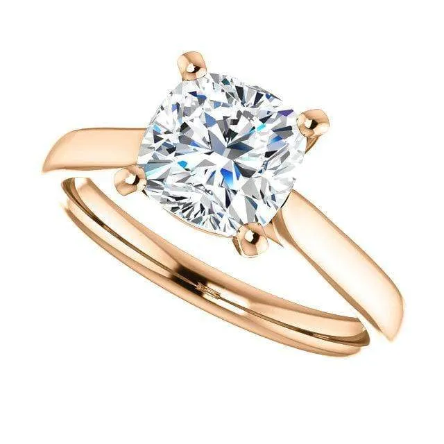 Amelia Prong Set Cathedral Solitaire Engagement Ring - Setting only