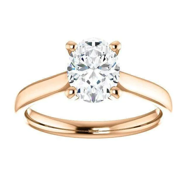 Amelia Prong Set Cathedral Solitaire Engagement Ring - Setting only