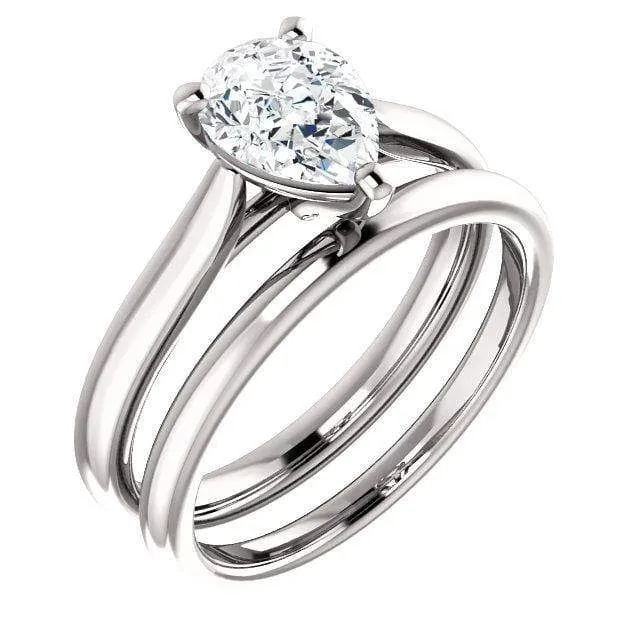 Amelia Prong Set Cathedral Solitaire Engagement Ring - Setting only