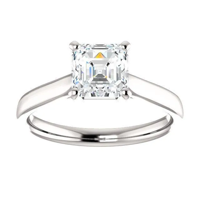 Amelia Prong Set Cathedral Solitaire Engagement Ring - Setting only