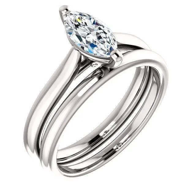 Amelia Prong Set Cathedral Solitaire Engagement Ring - Setting only