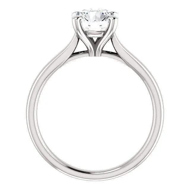 Amelia Prong Set Cathedral Solitaire Engagement Ring - Setting only