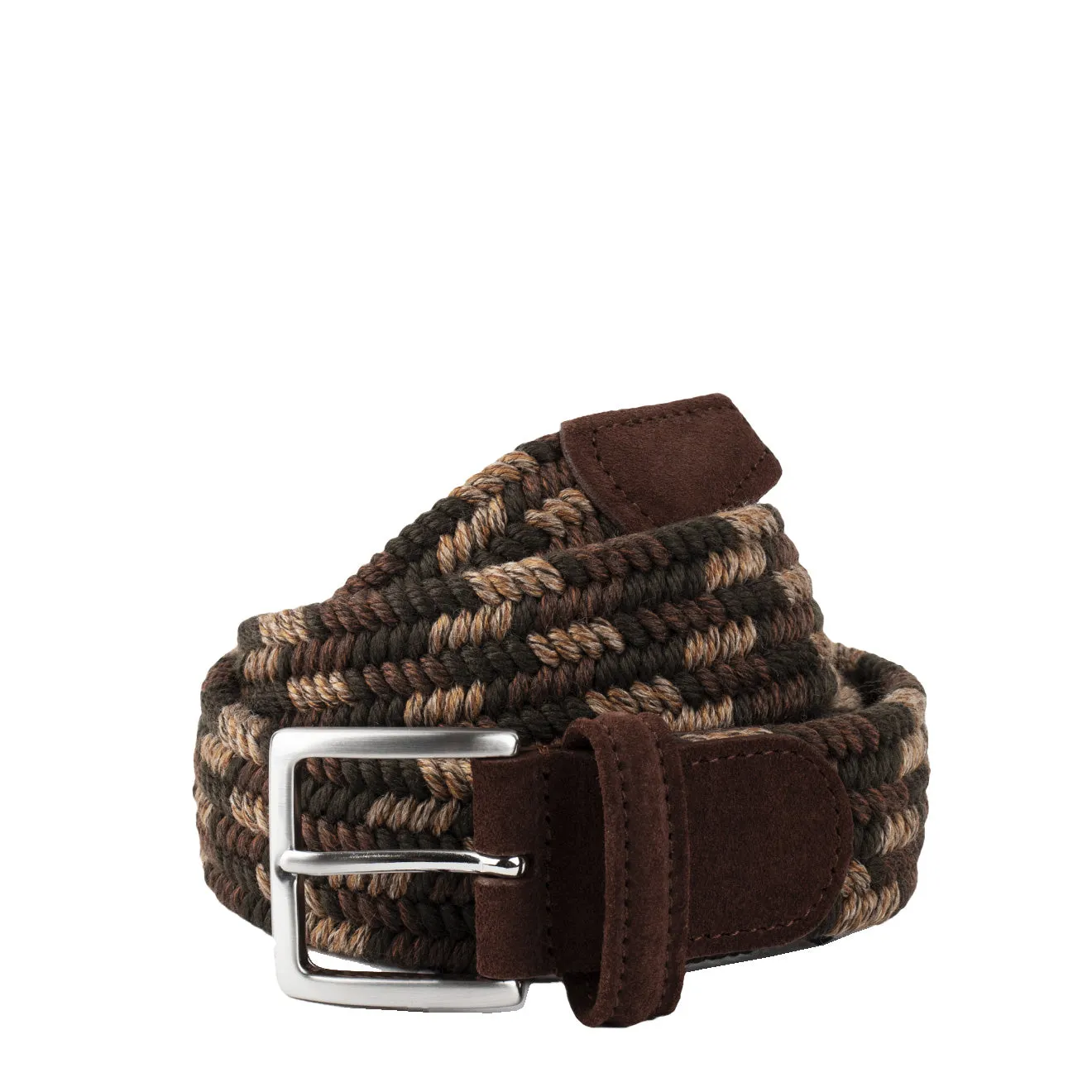 Andersons B0667 Woven Wool Belt Multi Brown