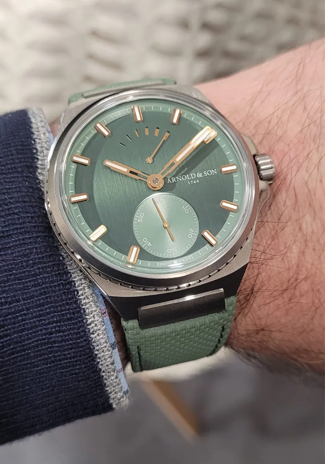 Arnold & Son Longitude Titanium Fern Green