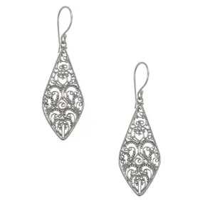 Balinese Filigree Silver Earrings