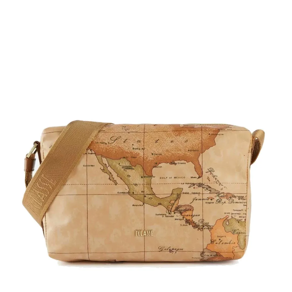 Borsa a Tracolla 1A Classe Alviero Martini linea Soft Atlantic Geo Classic e Cuoio GZ74