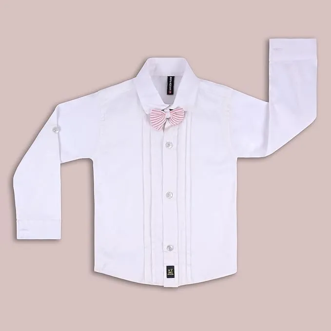 Boys 3 piece strip clothing set with bow tie