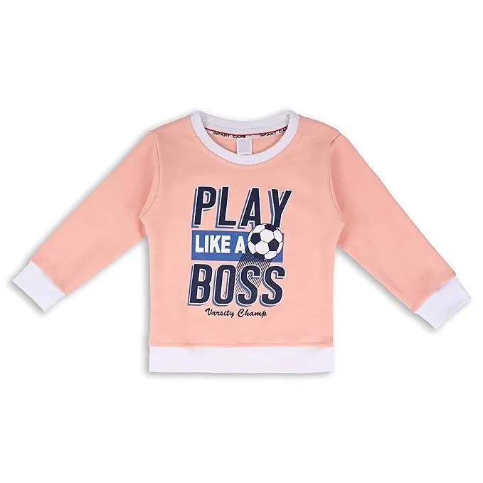 Boys Pack of 2 Typography Printed Sweatshirt