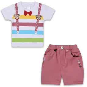 Boys Printed T-Shirt And Shorts