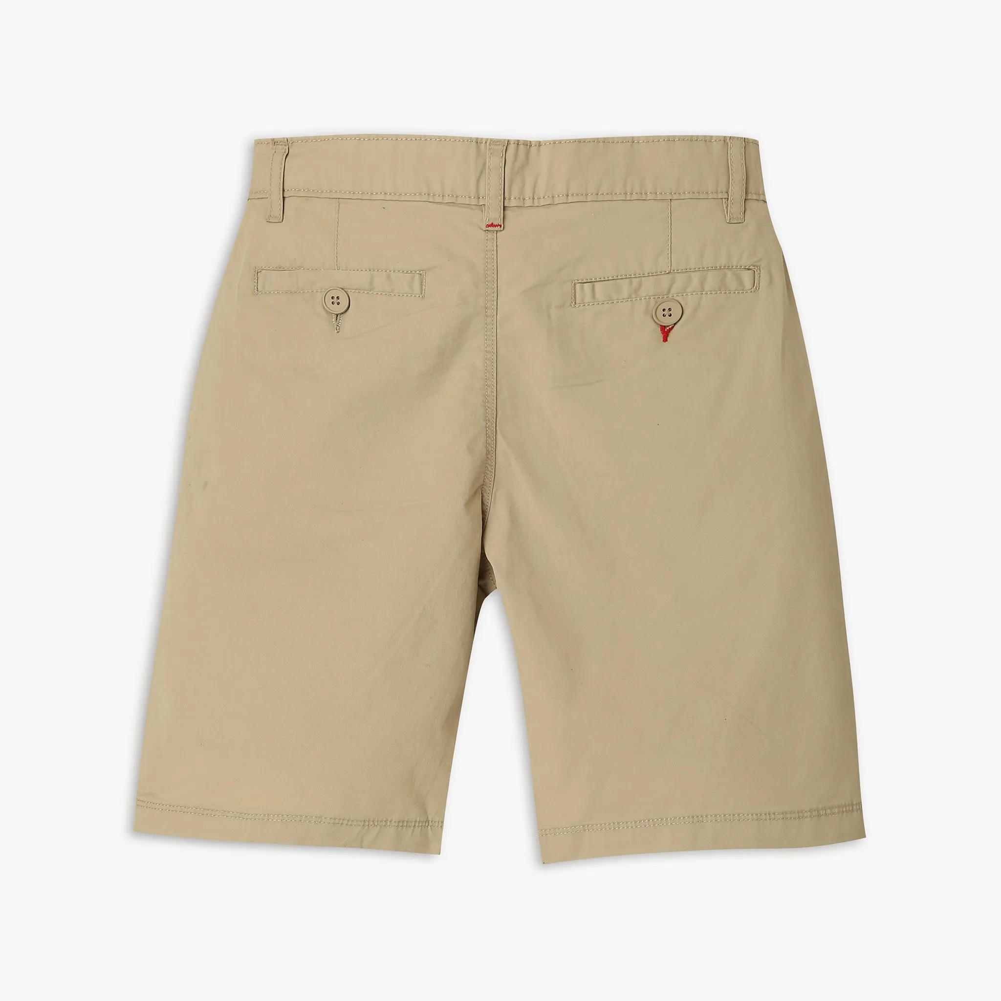 Boy's Regular Fit Solid Mid Rise Shorts