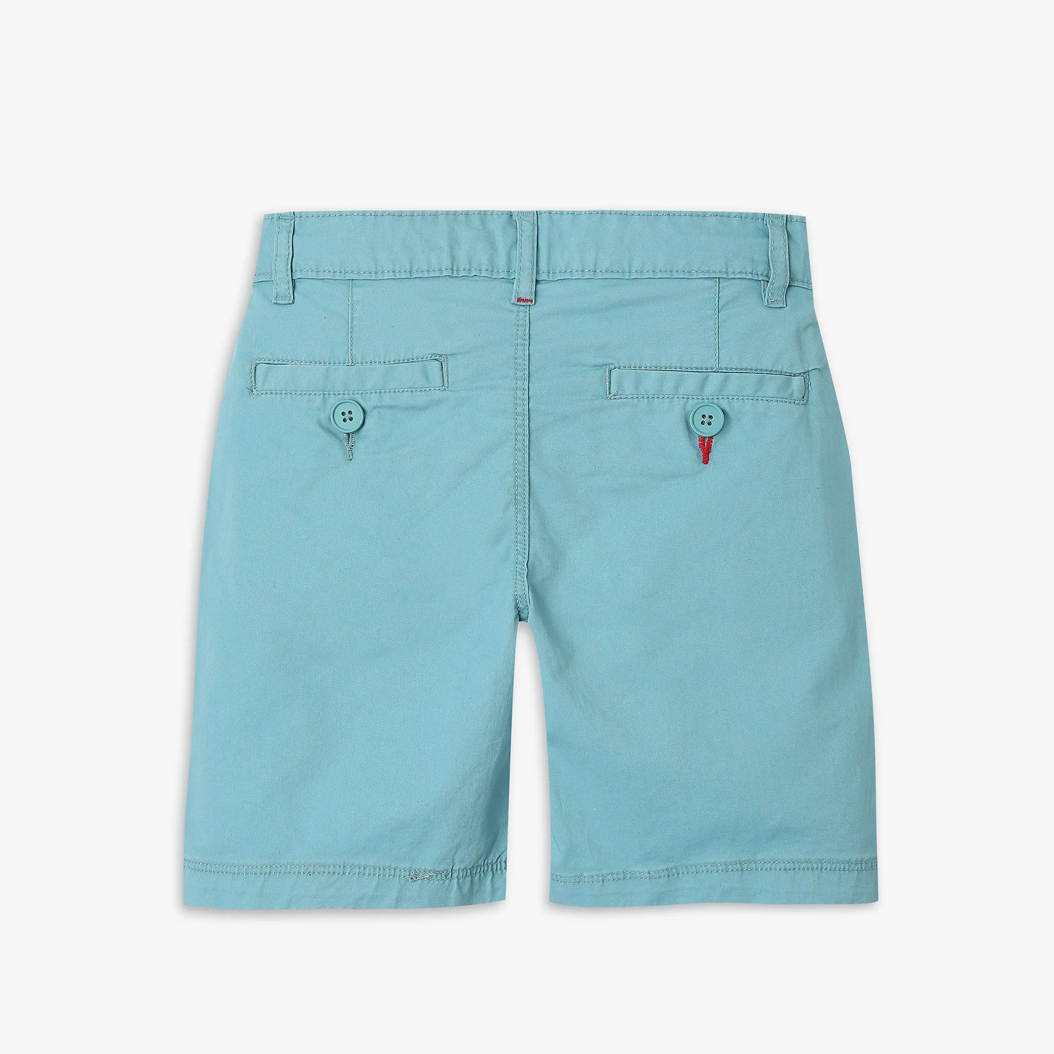 Boy's Regular Fit Solid Mid Rise Shorts