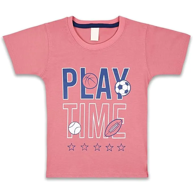 Boys Typography Printed Cotton Clothing Set