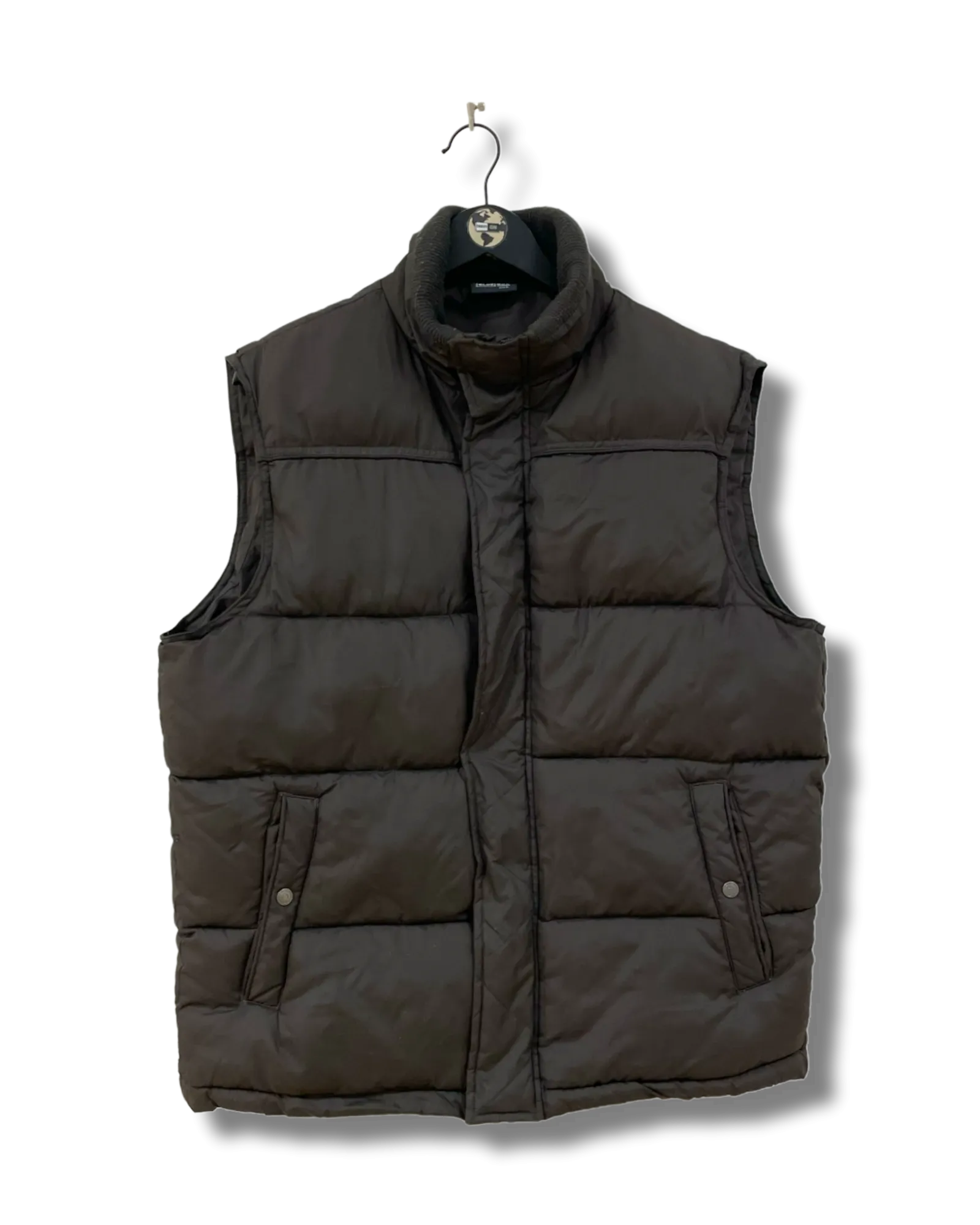 Brown Puffer Vest L