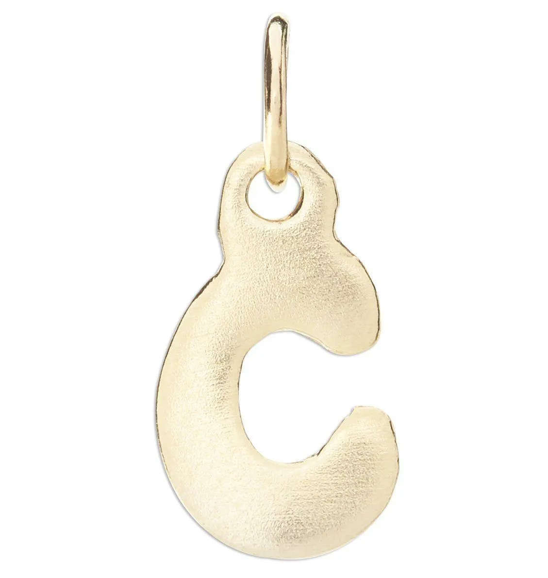 C Bubble Letter Charm