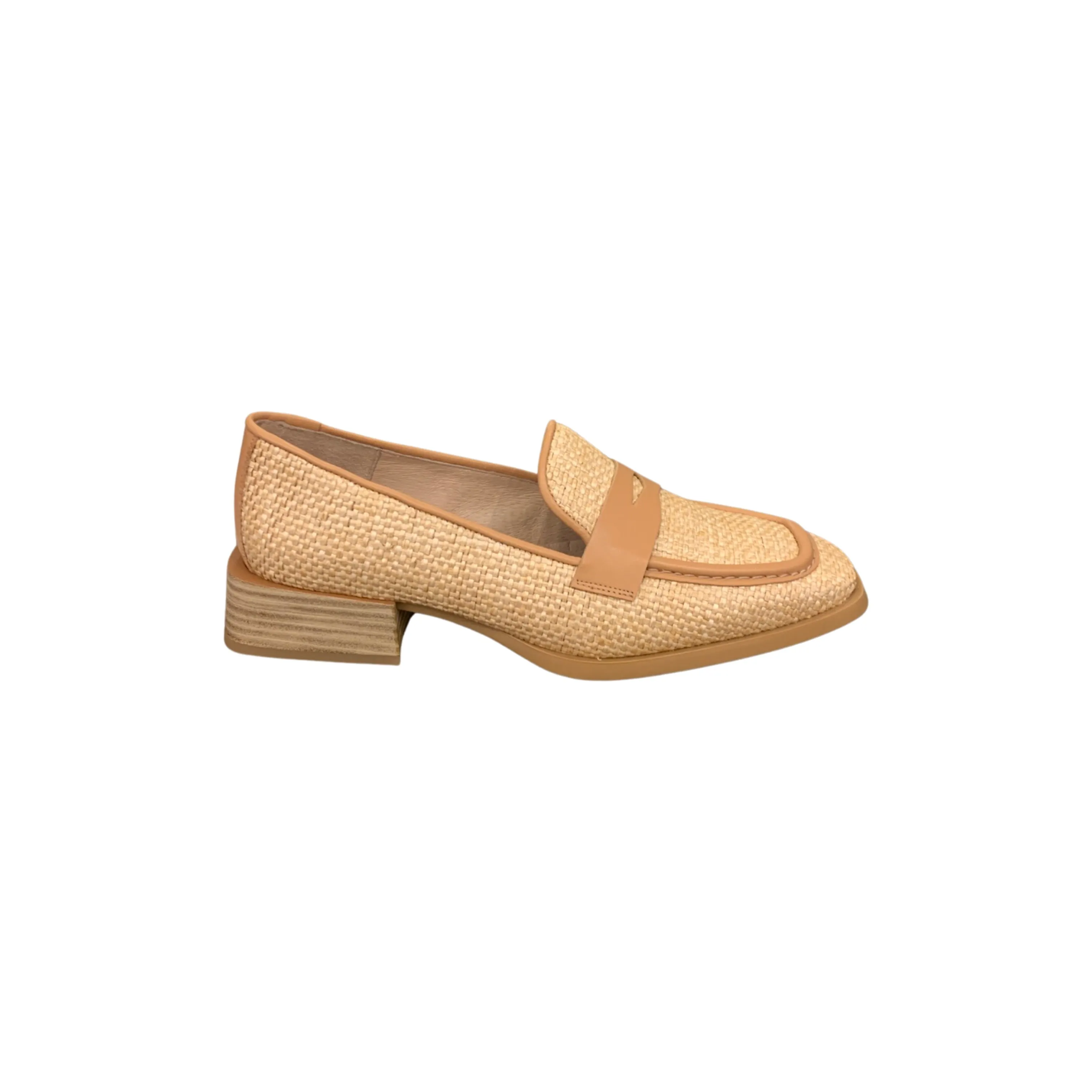 C6811 Raffia Sand Loafer