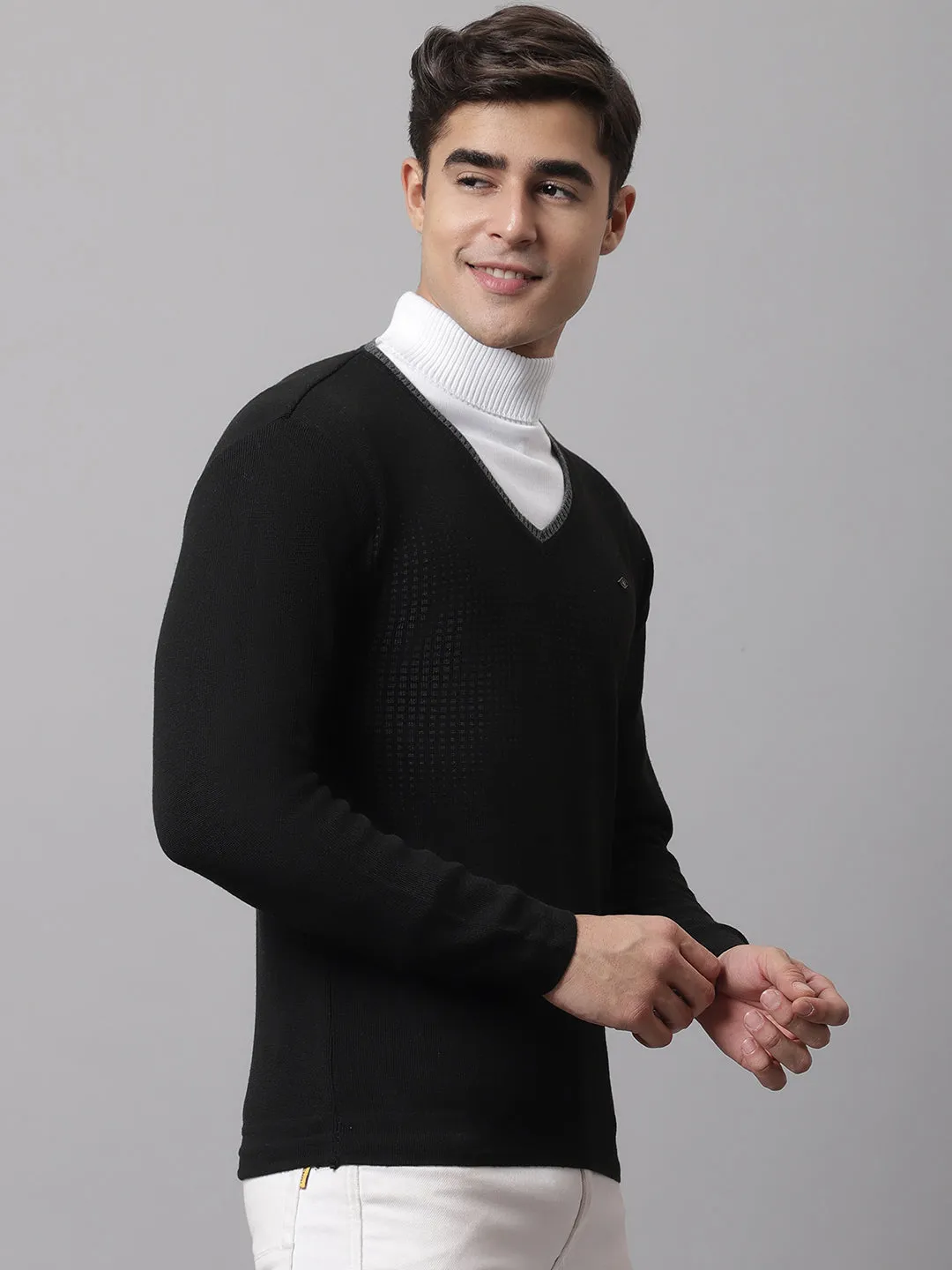 Cantabil  Black Men Sweater