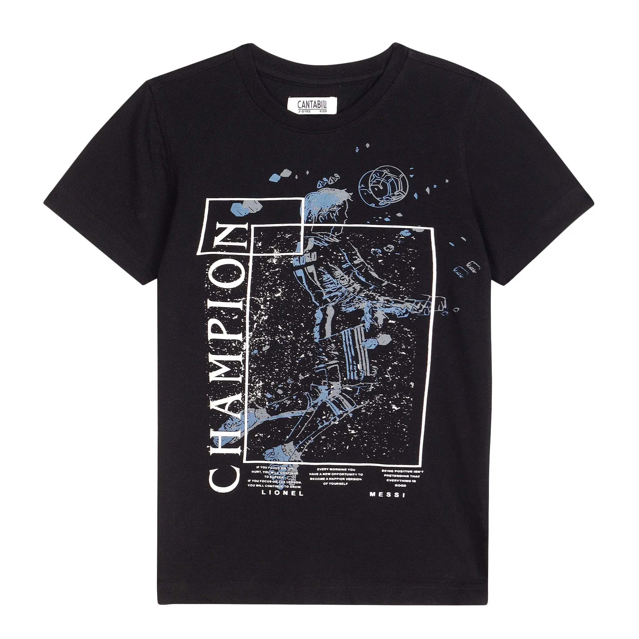 Cantabil Boys Black T-Shirt