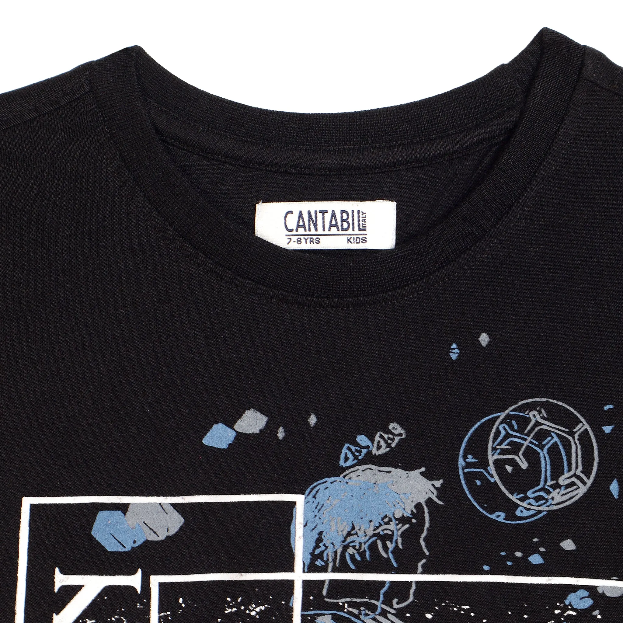 Cantabil Boys Black T-Shirt