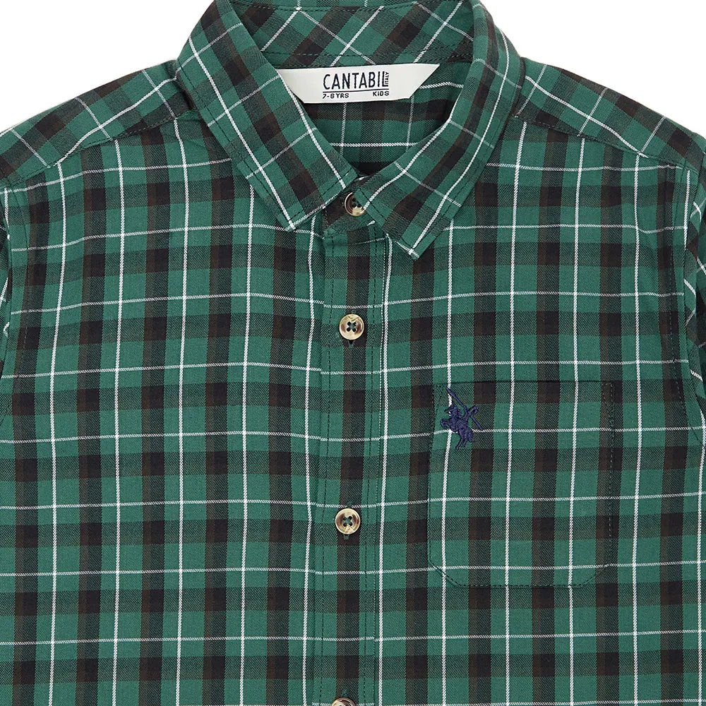 Cantabil Boys Green Shirt