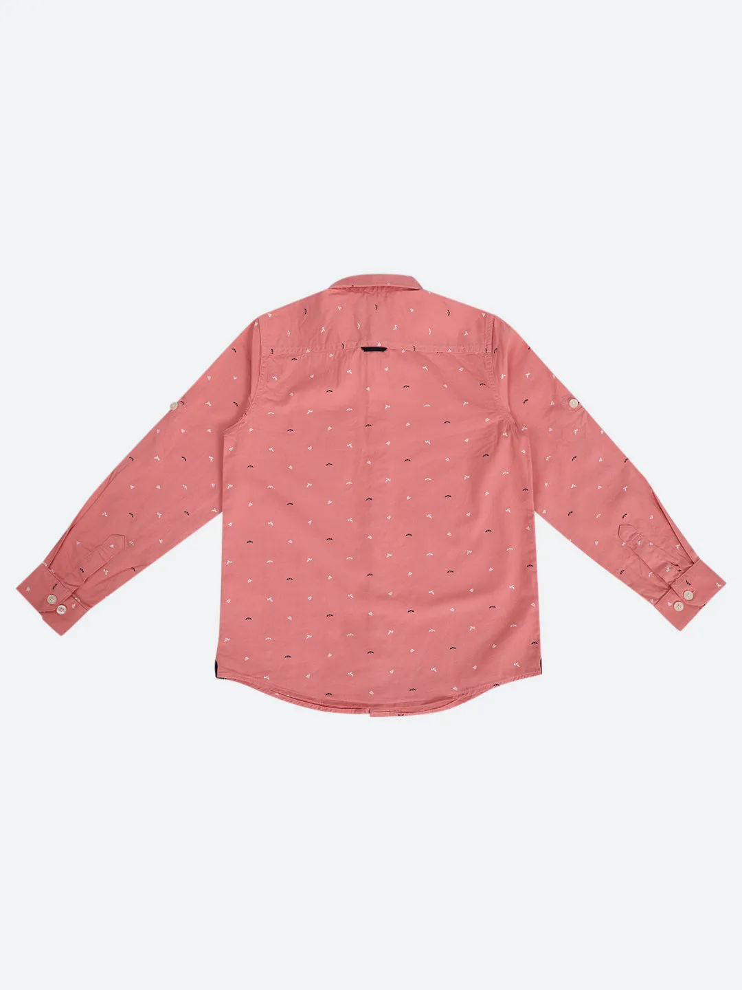 Cantabil Boy's Pink Full Sleeves Shirt