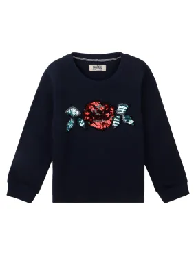 Cantabil  Girls Navy Sweatshirt