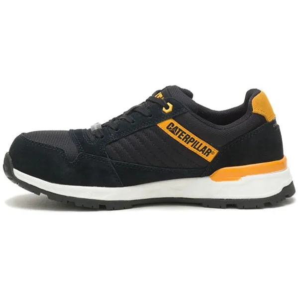 CAT Women's Venward CT Slip Resist Work Shoe -Black/Cat Yellow- P91605