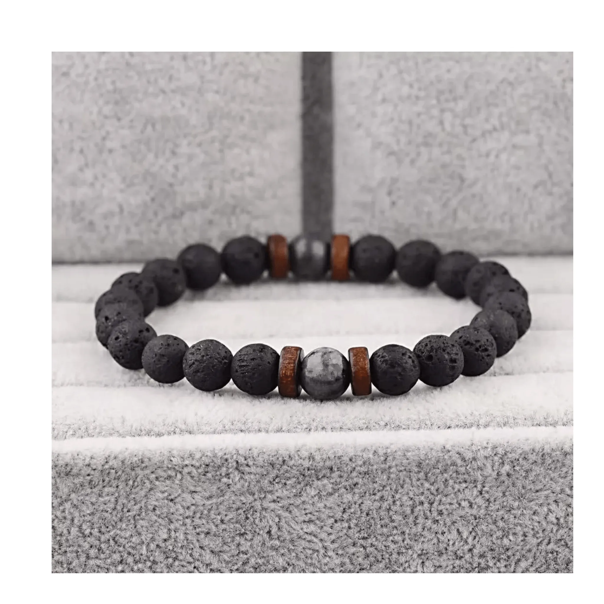 Chakra lava bracelet