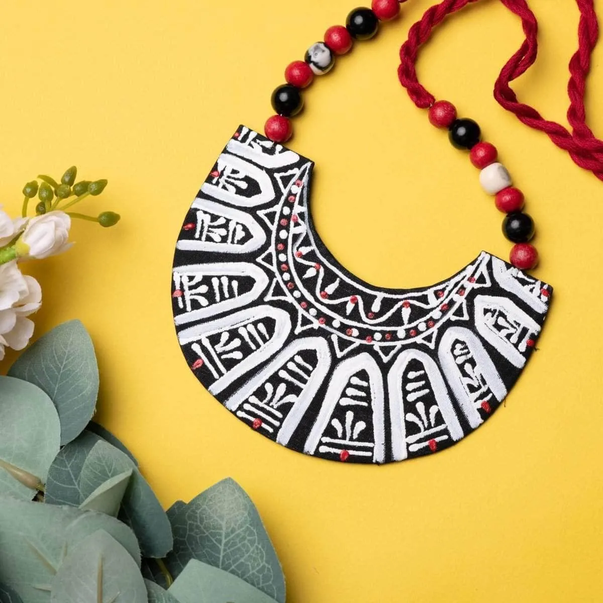 Chandravati Handpainted Black (Necklace)