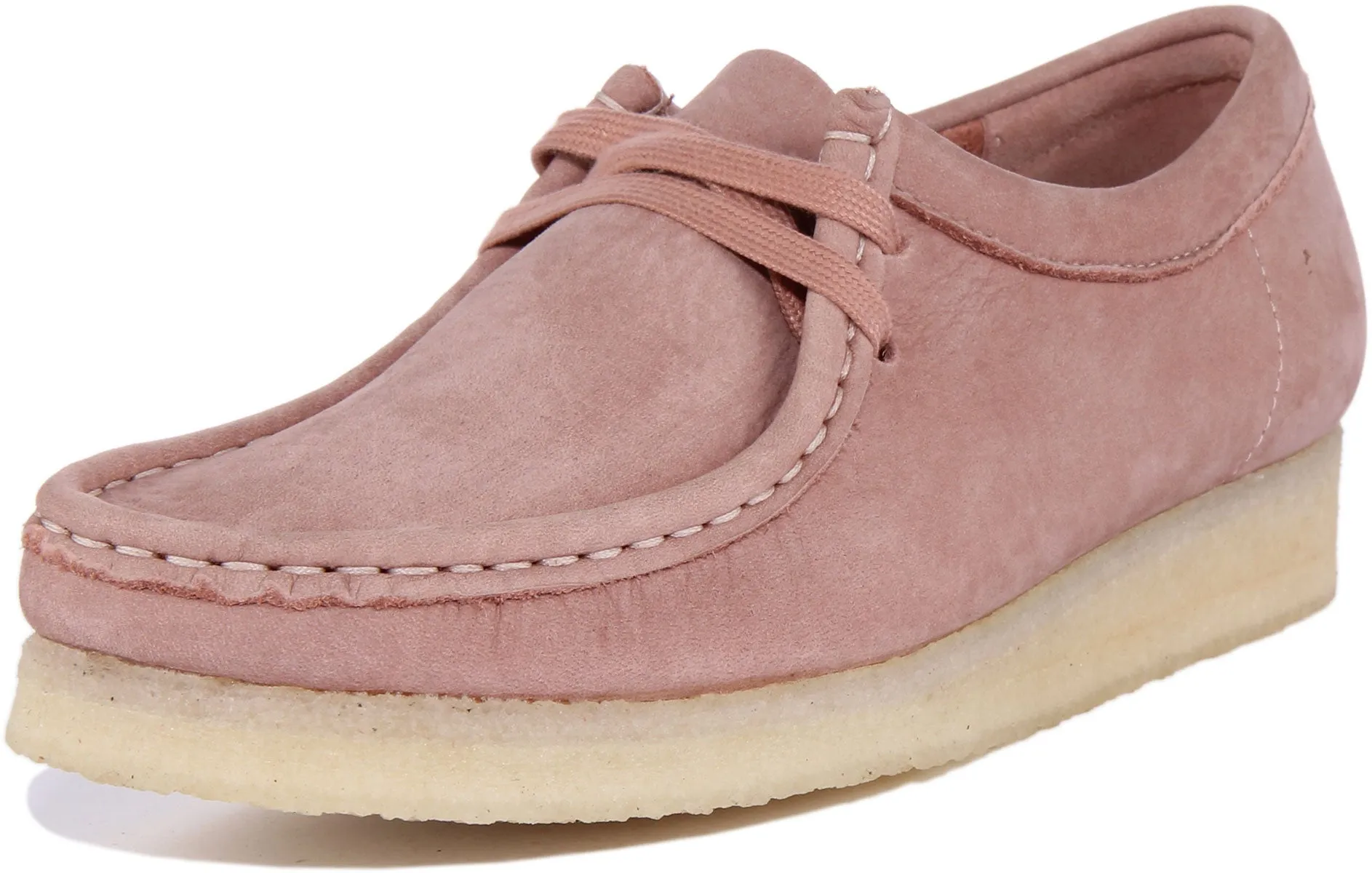 Clarks Originals Wallabee In Pink For Women