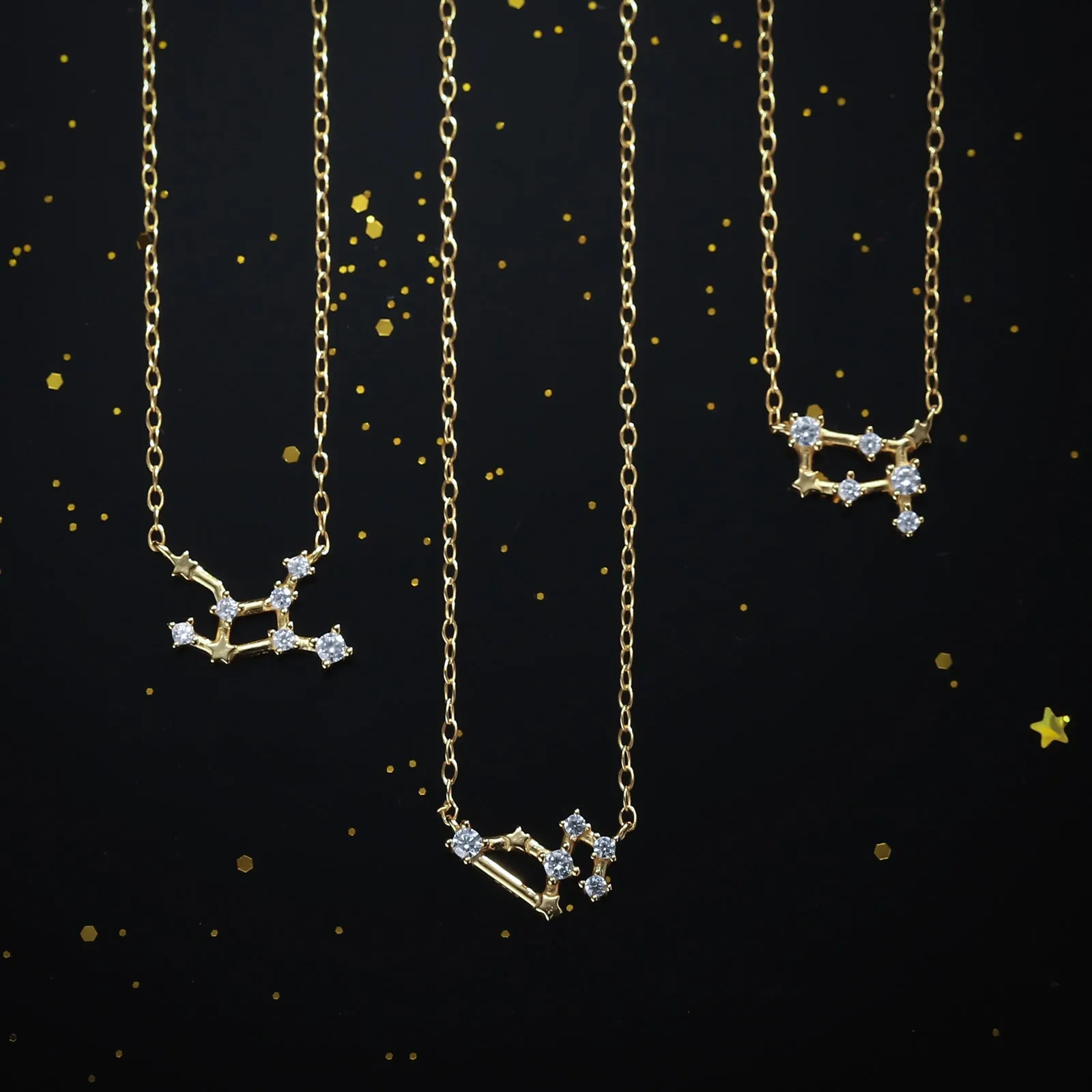 Constellation Silver Necklace - Gemini