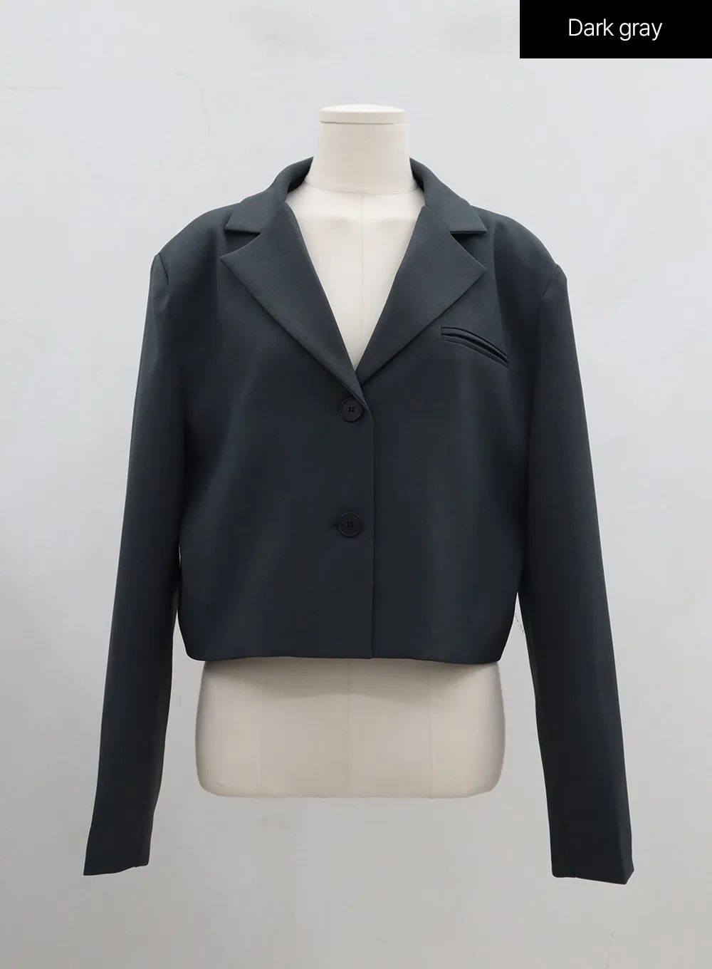 Cropped Button Jacket OF302