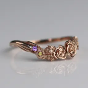 Custom Gold Rose Band  961.00