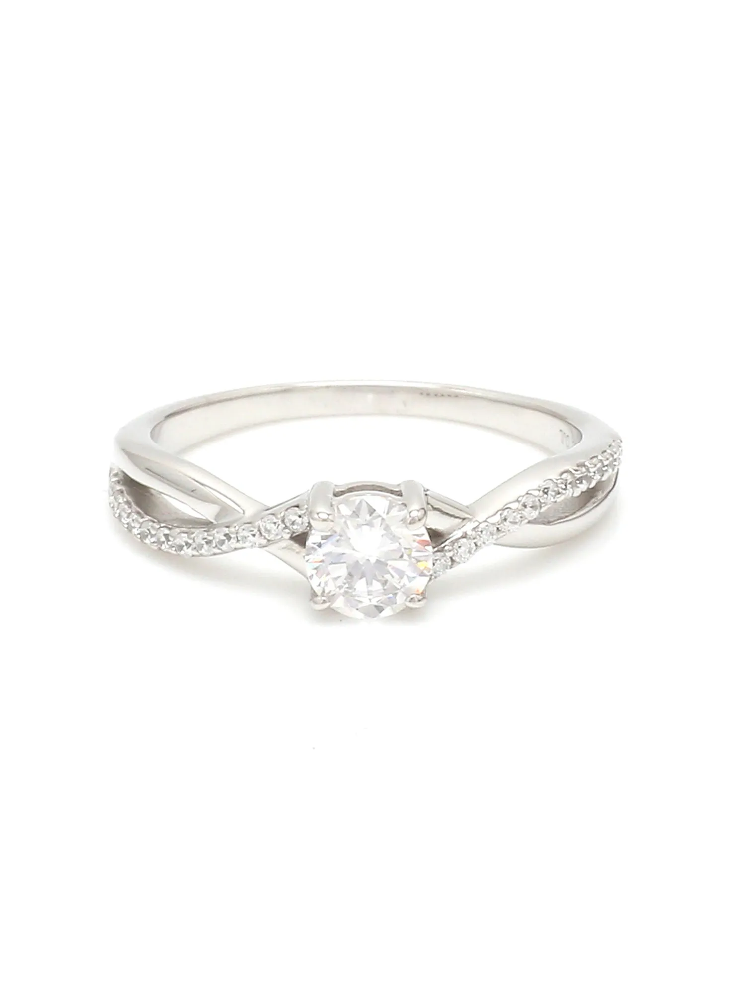 Cz 0.50 Carats Solitaire Engagement Ring For Women