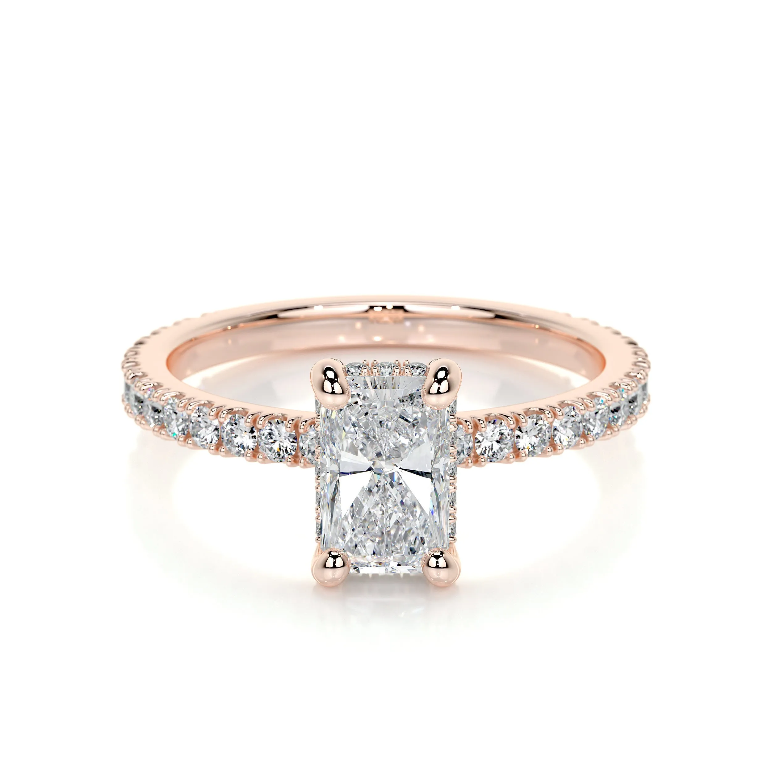 Deborah Lab Grown Diamond Ring -14K Rose Gold