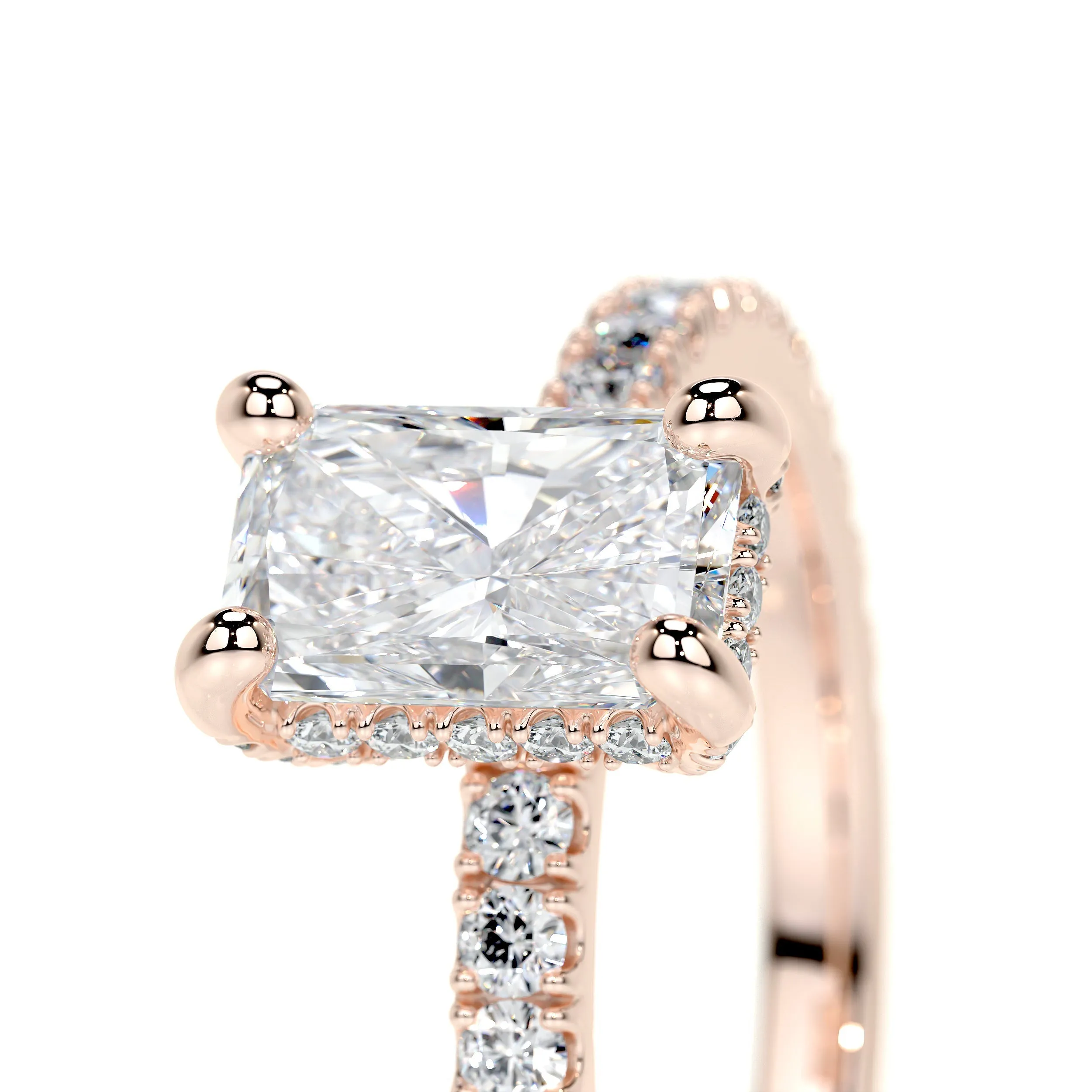 Deborah Lab Grown Diamond Ring -14K Rose Gold