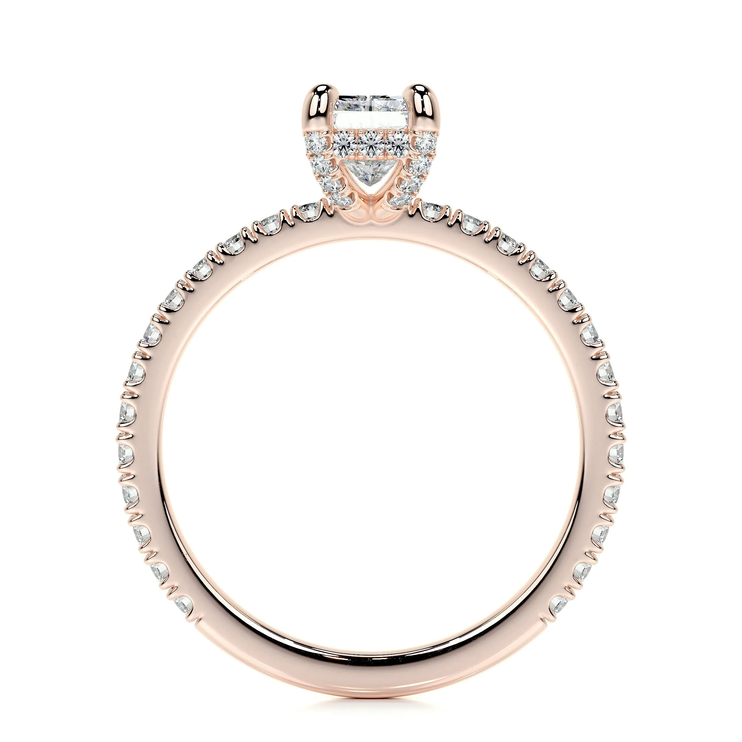 Deborah Lab Grown Diamond Ring -14K Rose Gold