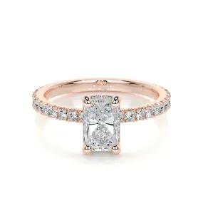 Deborah Lab Grown Diamond Ring -14K Rose Gold