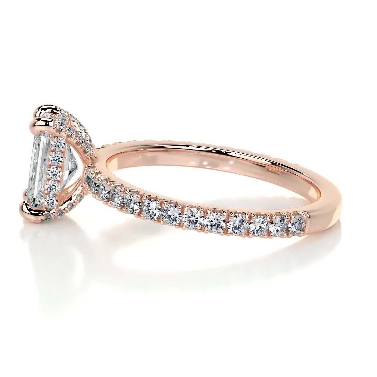 Deborah Lab Grown Diamond Ring -14K Rose Gold