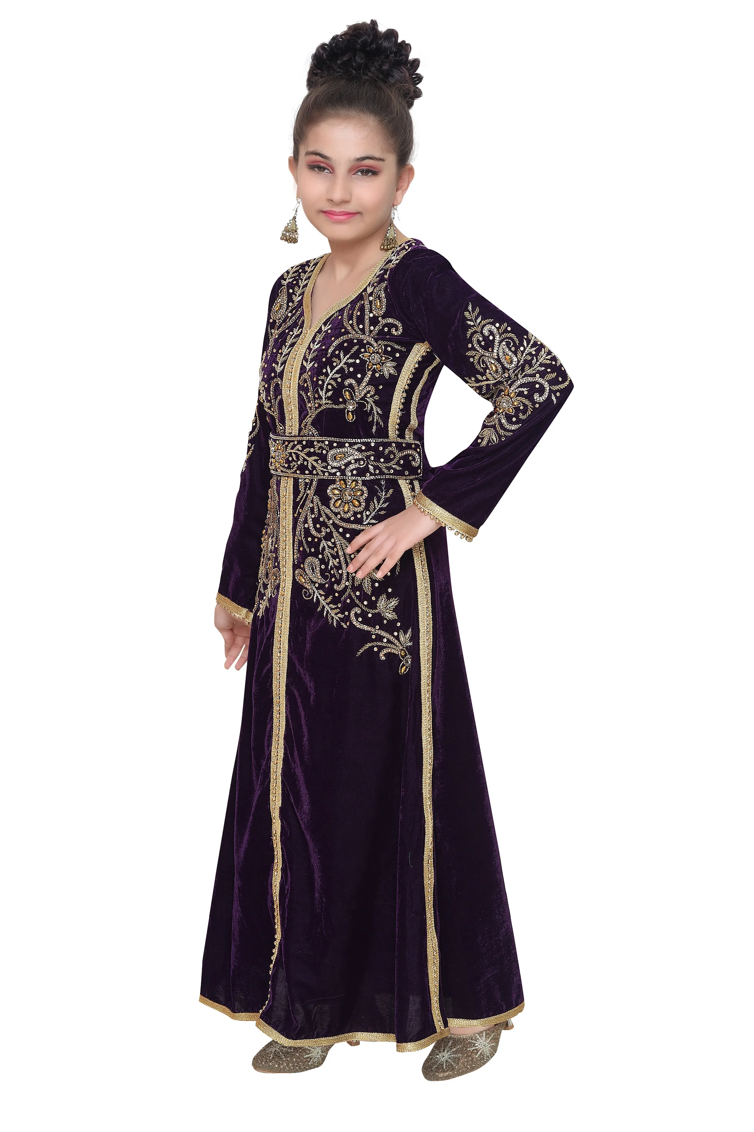 Designer Caftan Dress For Kids