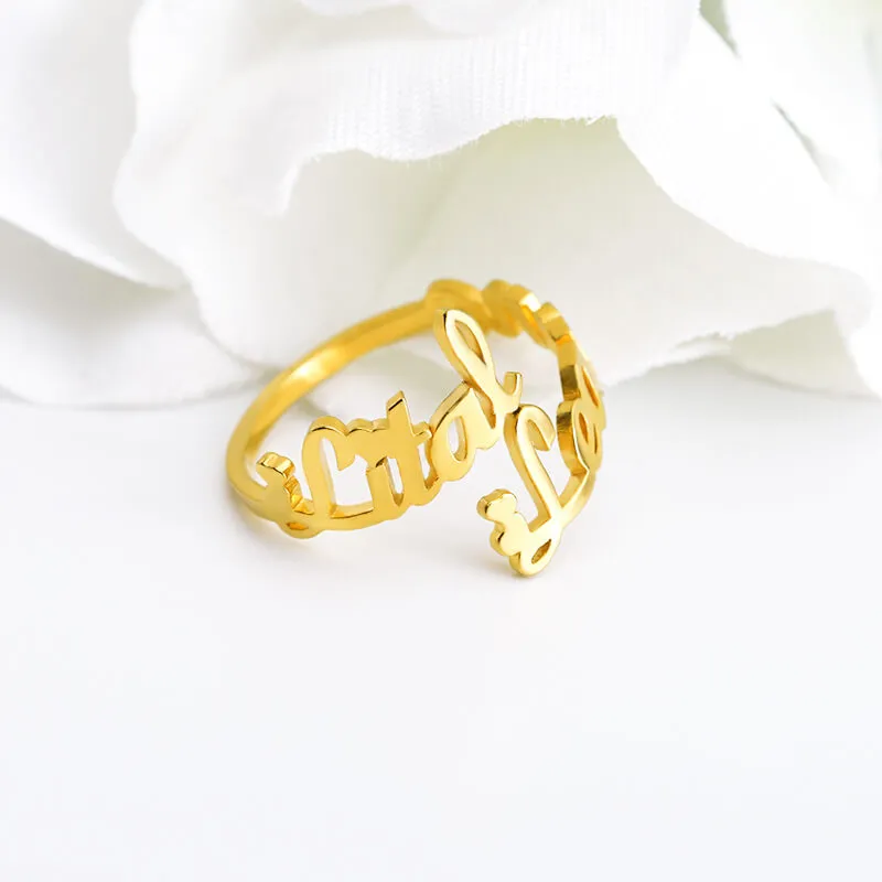 Double Name Ring